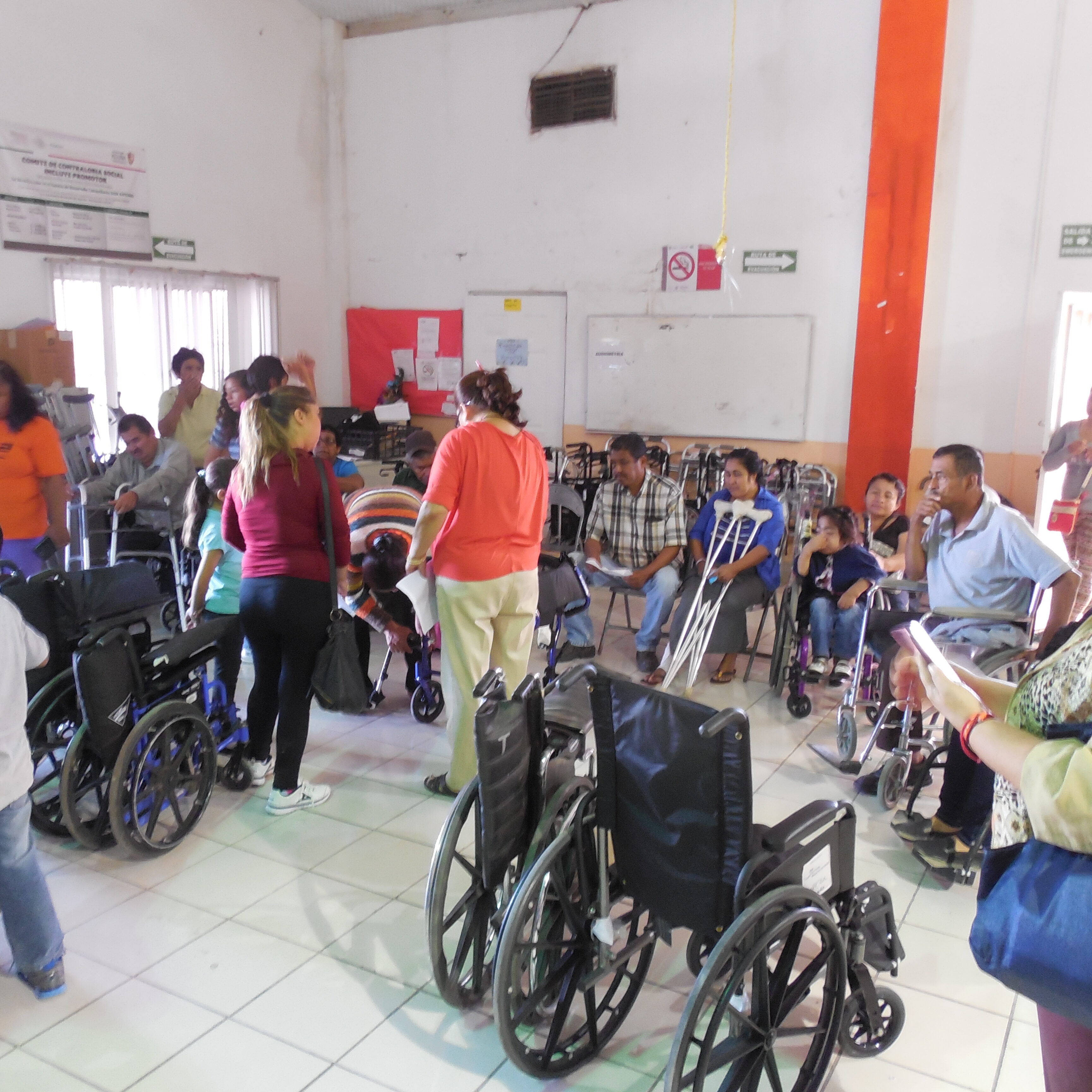 Distribution of durable medical equipment: wheelchairs, walkers and crutches.