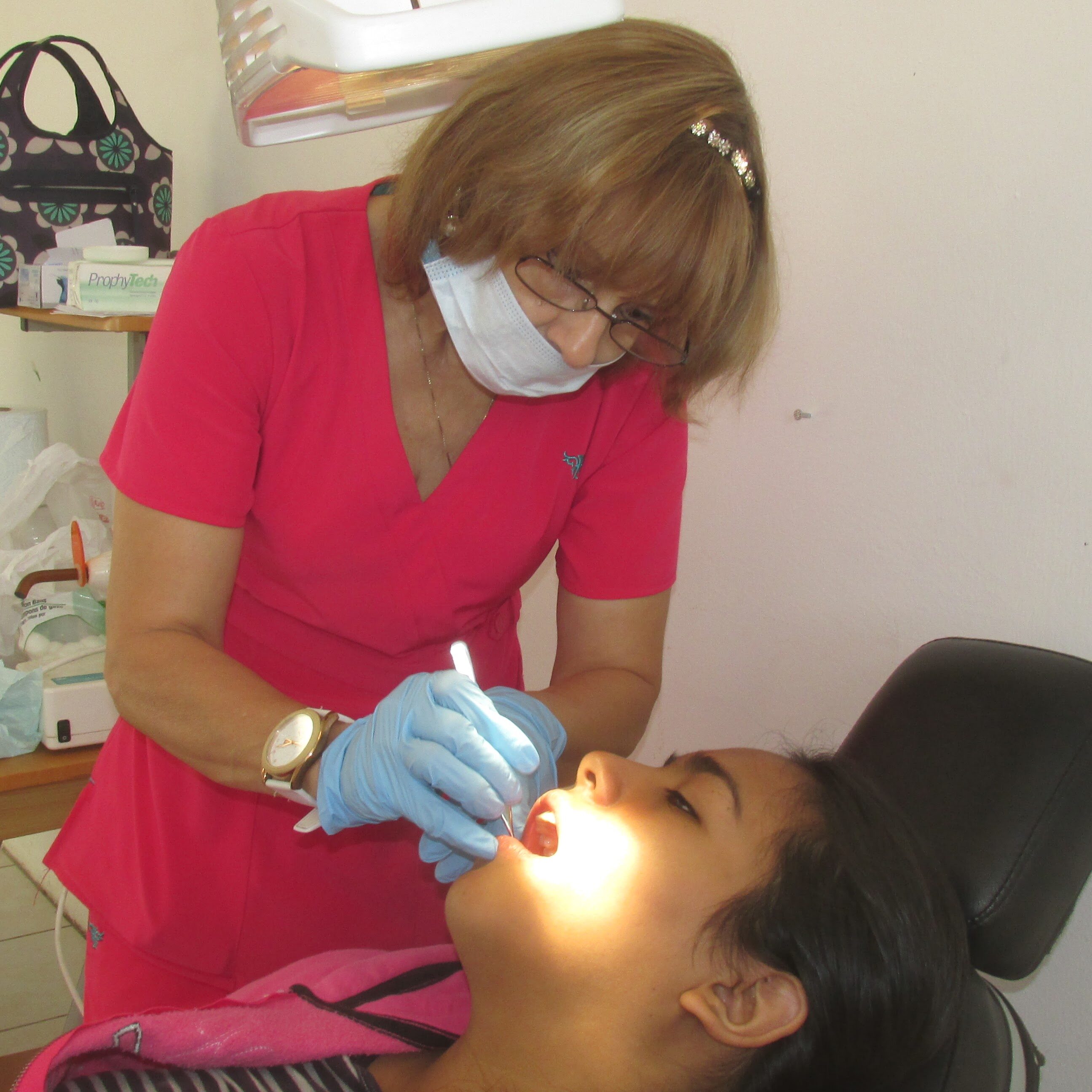 Dental services offered at clinic.